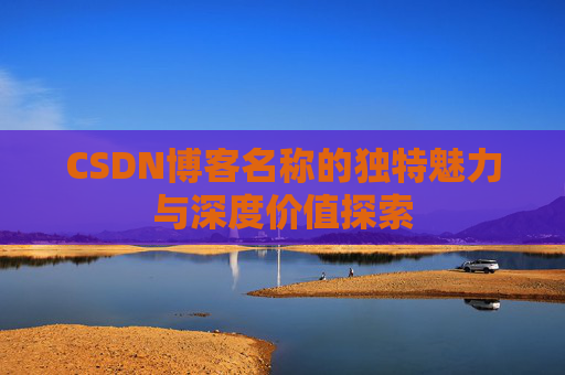 CSDN博客名称的独特魅力与深度价值探索